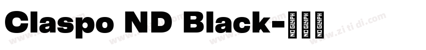 Claspo ND Black字体转换